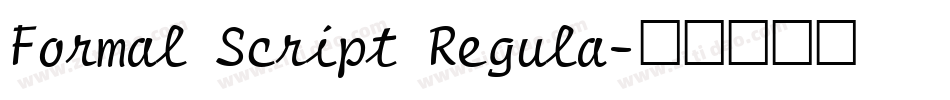 Formal Script Regula字体转换
